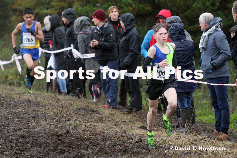 Boys under-15s, National Cross Country Relay Champs., Berry Hill Park, Mansfield.  Photo: David T. Hewitson/Sports for All Pics